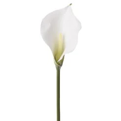Artificial white calla lily flower, 30"