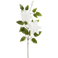 Artificial white clematis, 33,5″