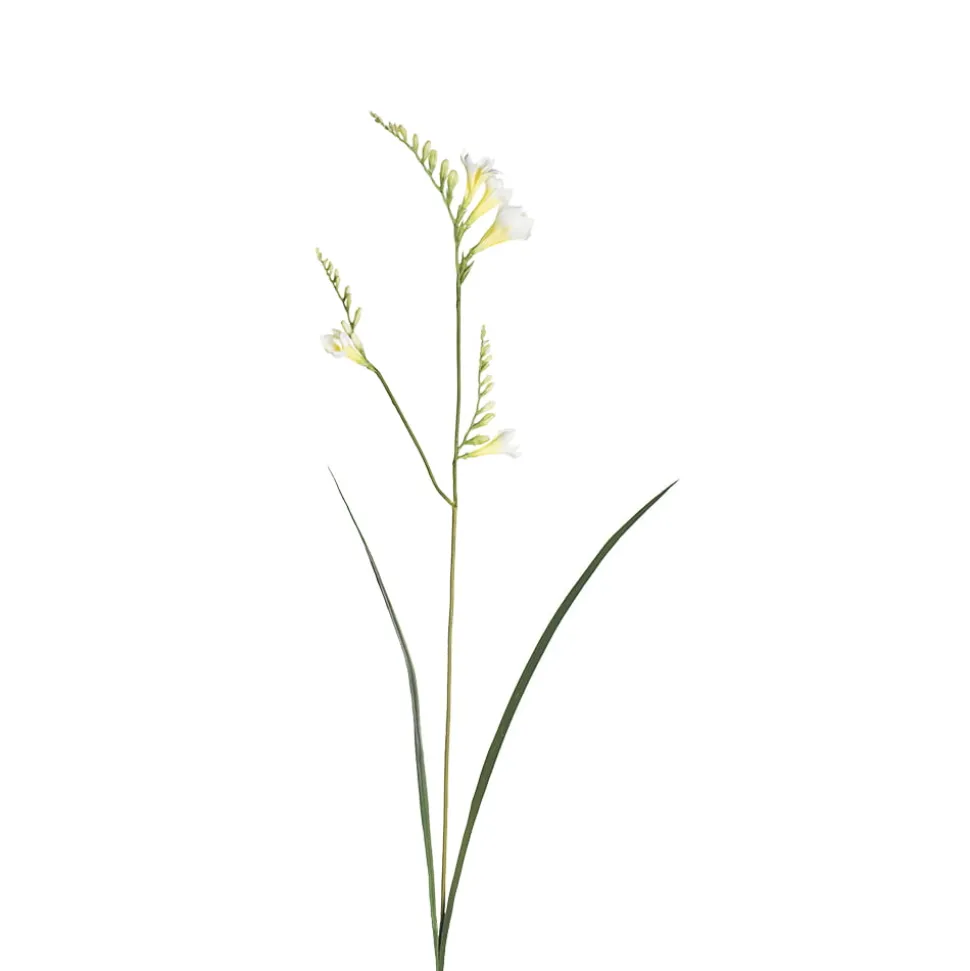 Artificial white freesia spray, 37″