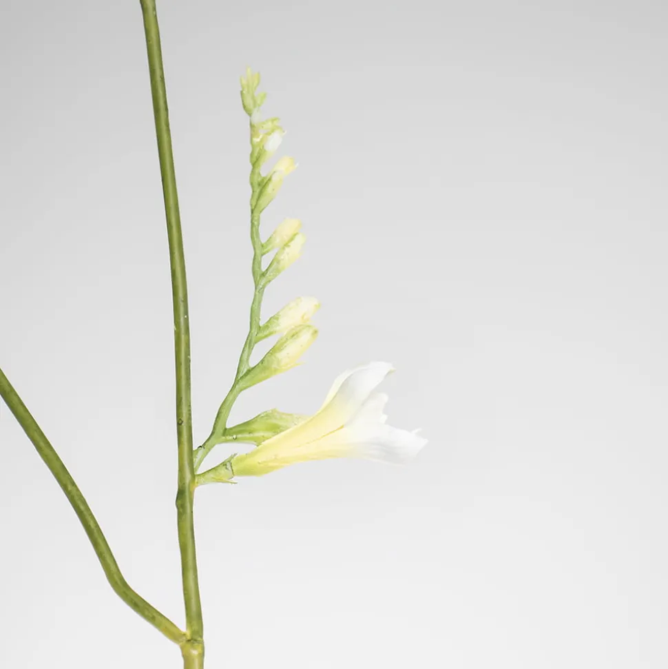 Artificial white freesia spray, 37″