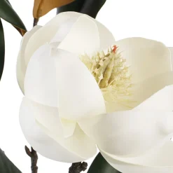 Artificial white magnolia with leaves, 38,5