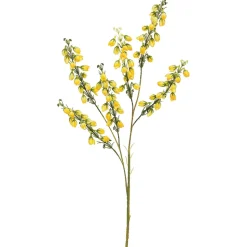 Artificial yellow coral bell flower spray, 27"