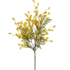 Artificial yellow mimosa bouquet, 28″