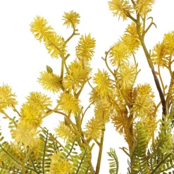 Artificial yellow mimosa bouquet, 28″