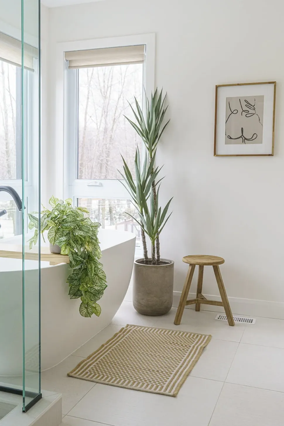 Artificial yucca 3 trunks plant, 59"