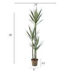 Artificial yucca 3 trunks plant, 59
