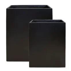 Bac vertical noir en fibre d’argile