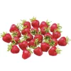 Bag of 24 artificial red strawberries, 1,5"