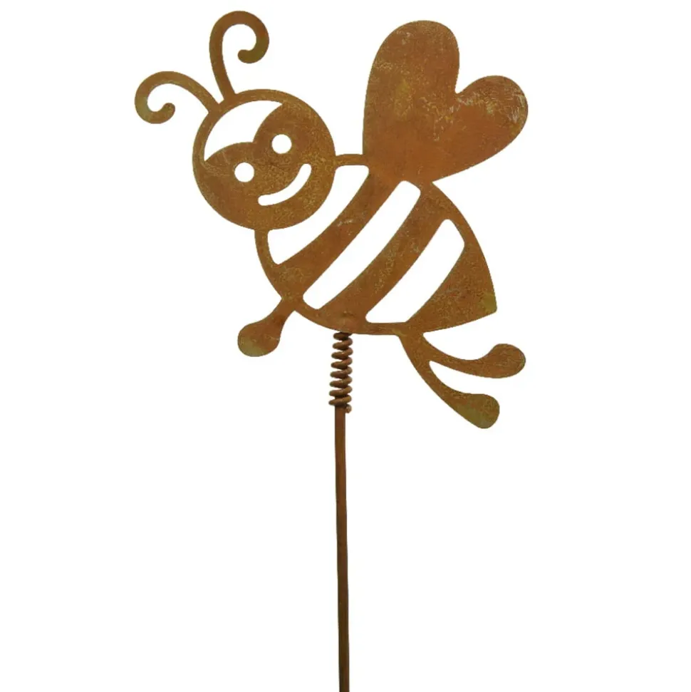Bee decorative garden stake, 24 x 4″