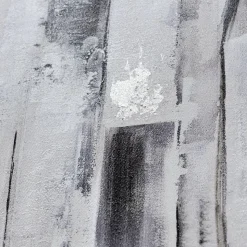 Black and white buildings wall art, 32 x 47″