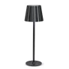 Black cordless dimmable LED table lamp, 15"