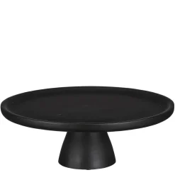 Black mango wood cake tray, 4 x 12"