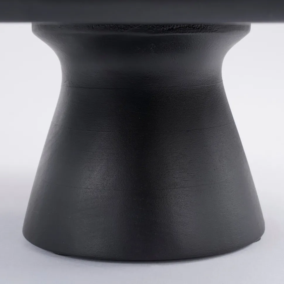 Black mango wood cake tray, 4 x 12"