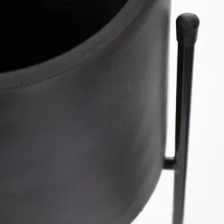 Black metal plant stand