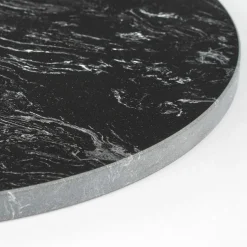 Black plant holder stand with pots, 55 x 16