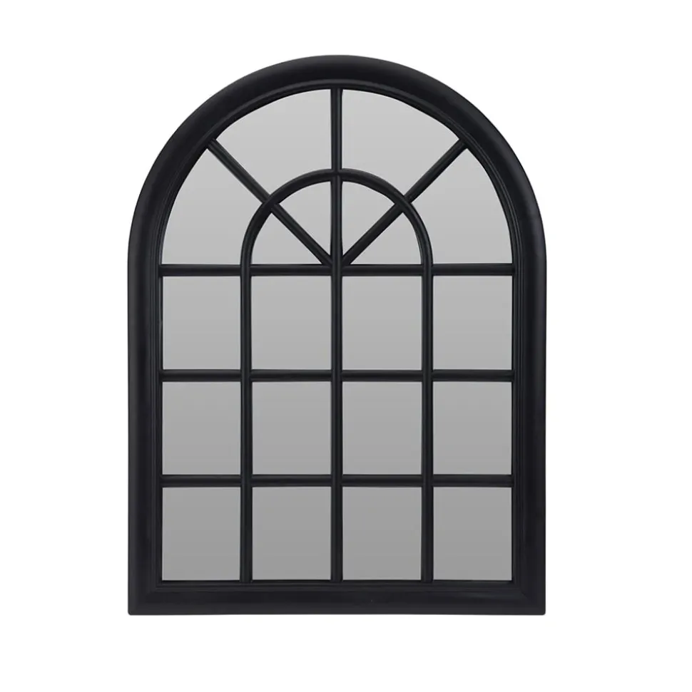 Black window mirror, 24 x 17,5″