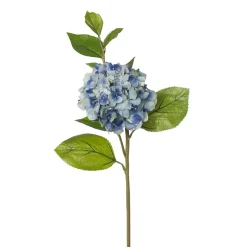 Blue hydrangea artificial flower, 23″