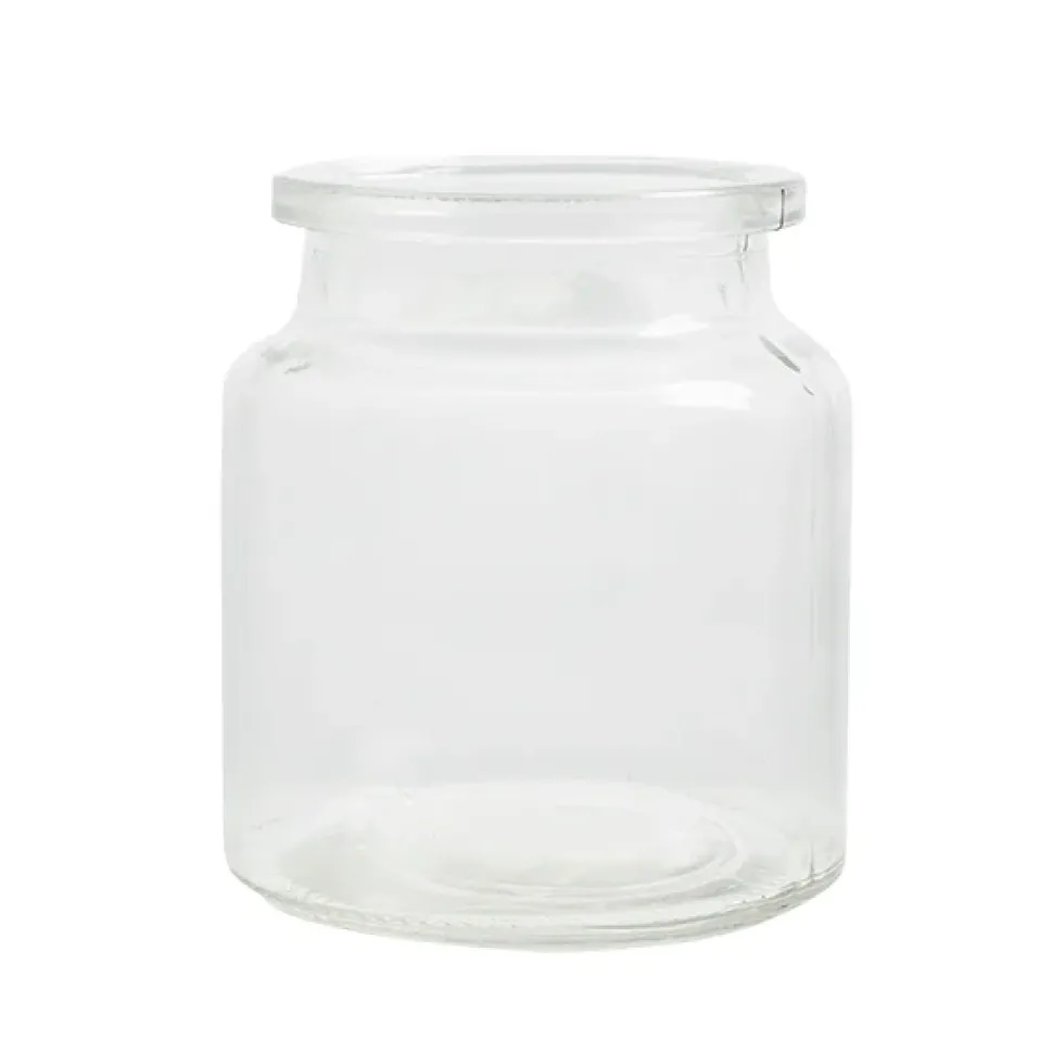 Bocal en verre décoratif, 5 x 4″