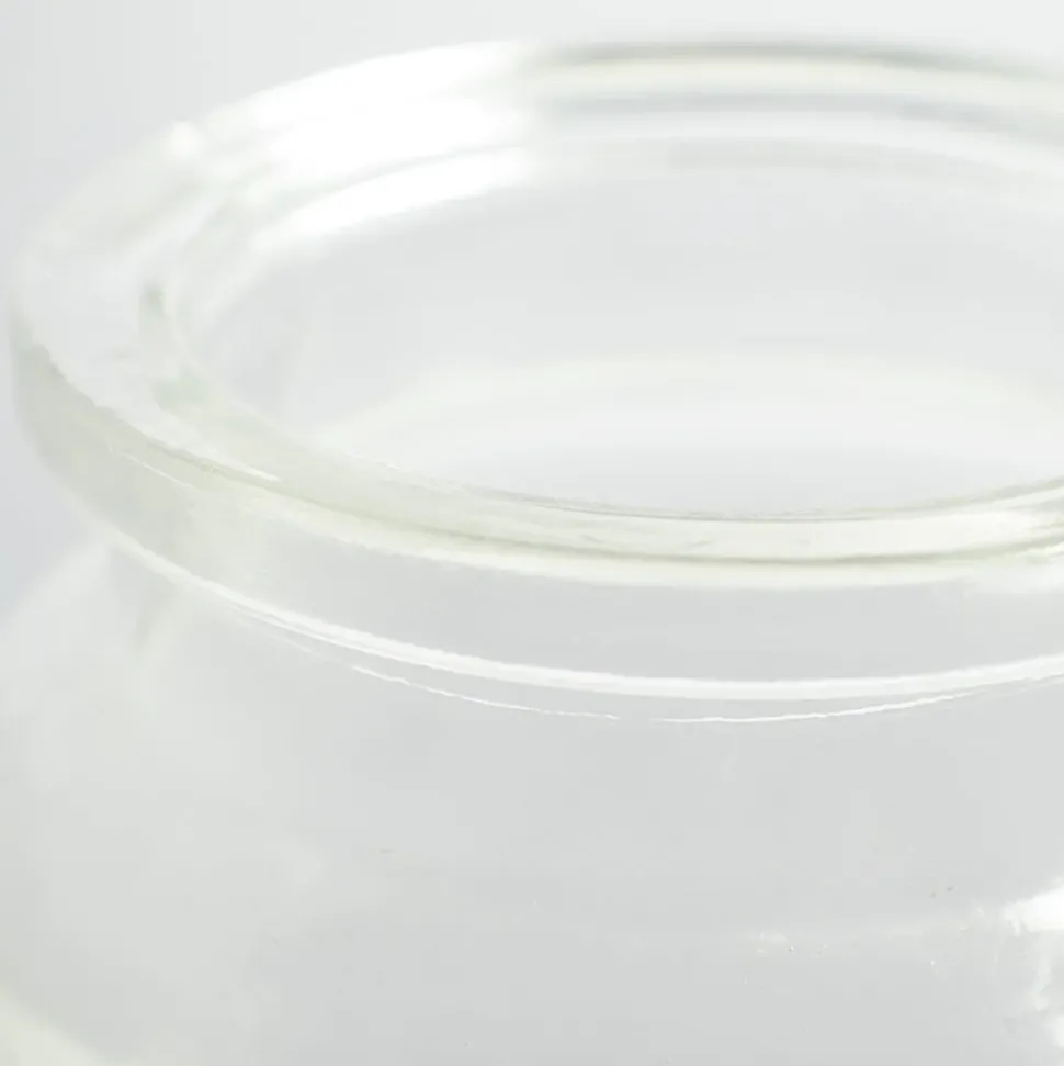 Bocal en verre décoratif, 5 x 4″