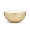 Bol décoratif or avec intérieur crème, 10&Prime;