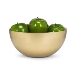 Bol décoratif or avec intérieur crème, 10&Prime;