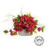 Bougainvillea flower centerpiece, 12 x 15″