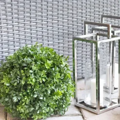 Boule de buis anglais artificiel extérieur, 9″