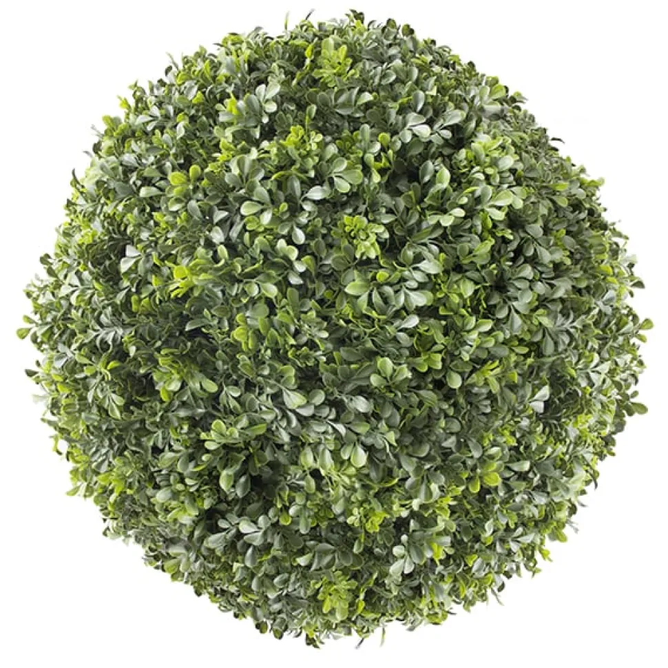 Boule de buis anglais artificiel extérieur, 24″