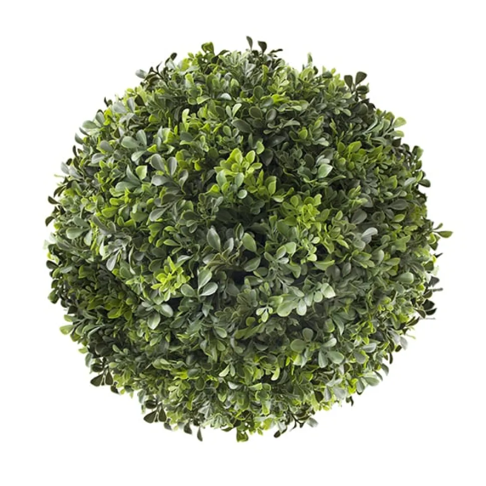 Boule de buis anglais artificiel extérieur, 17″