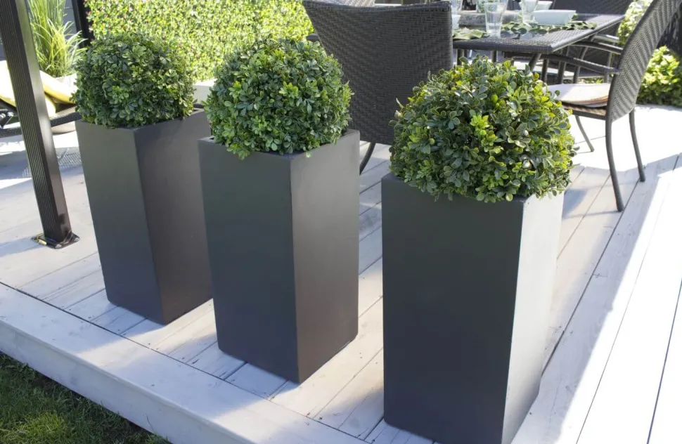 Boule de buis anglais artificiel extérieur, 17″