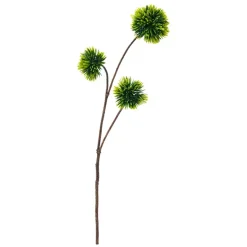 Branche avec boules de pin artificiel, 33″