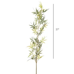 Branche de feuilles de bambou artificiel, 39″
