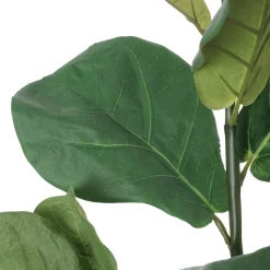 Branche de feuilles de ficus lyrata artificiel, 45″