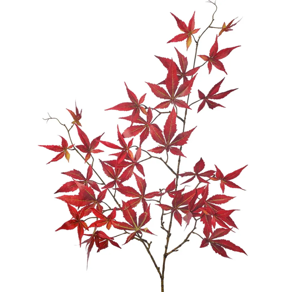 Branche de feuilles d’érable japonais artificiel, 42″