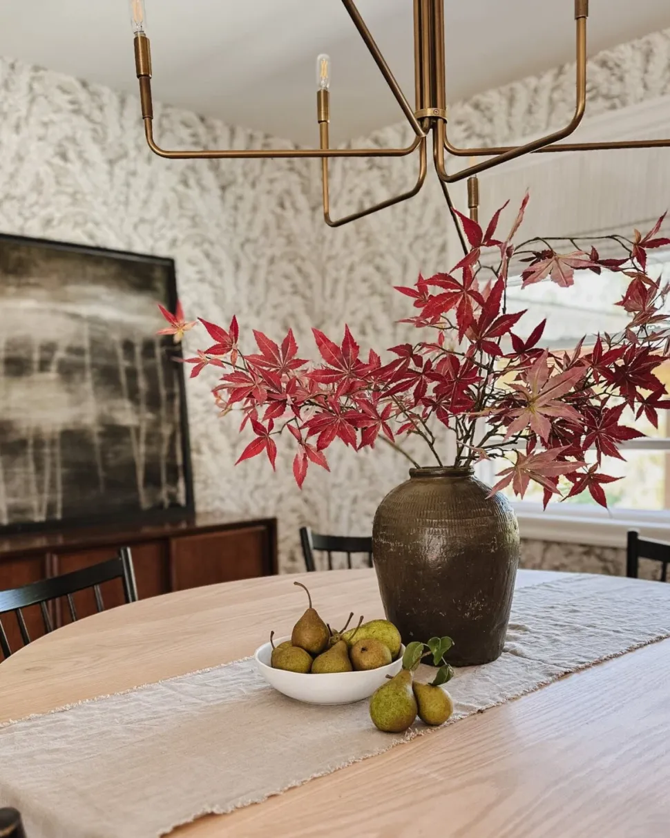 Branche de feuilles d’érable japonais artificiel, 42″