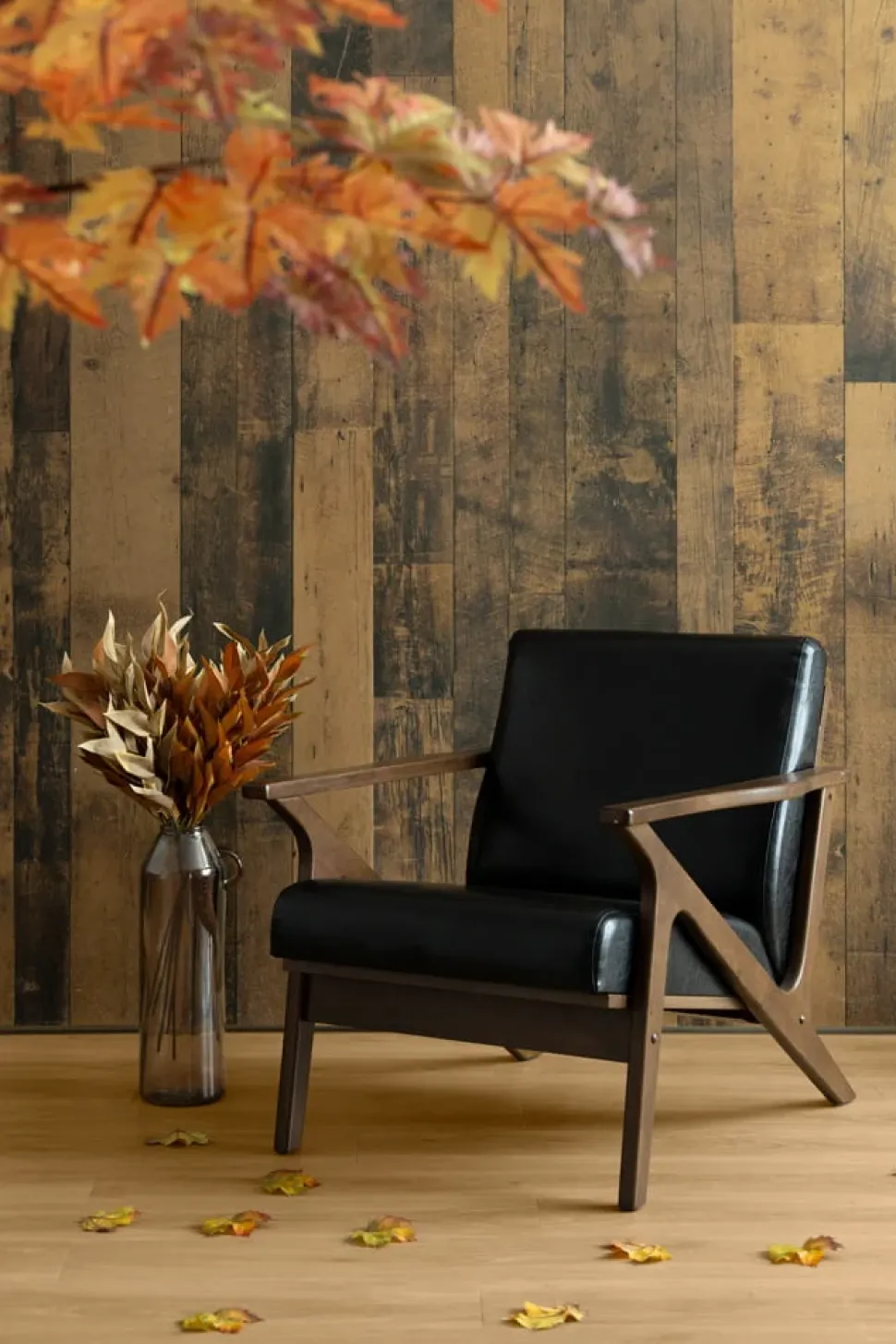 Branche de feuilles d’érable artificiel, 36″