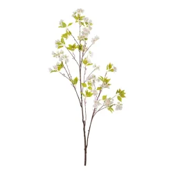 Branche de pêcher en fleurs, 59″