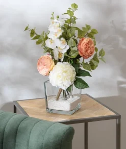 Branche d’eucalyptus vert pâle artificiel, 24″