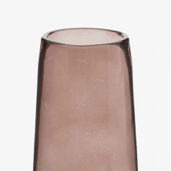 Brown single glass flower vase