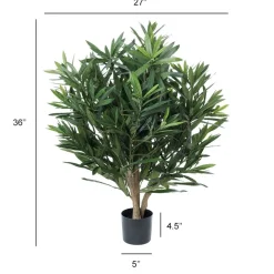 Buisson de laurier oleander artificiel, 36″