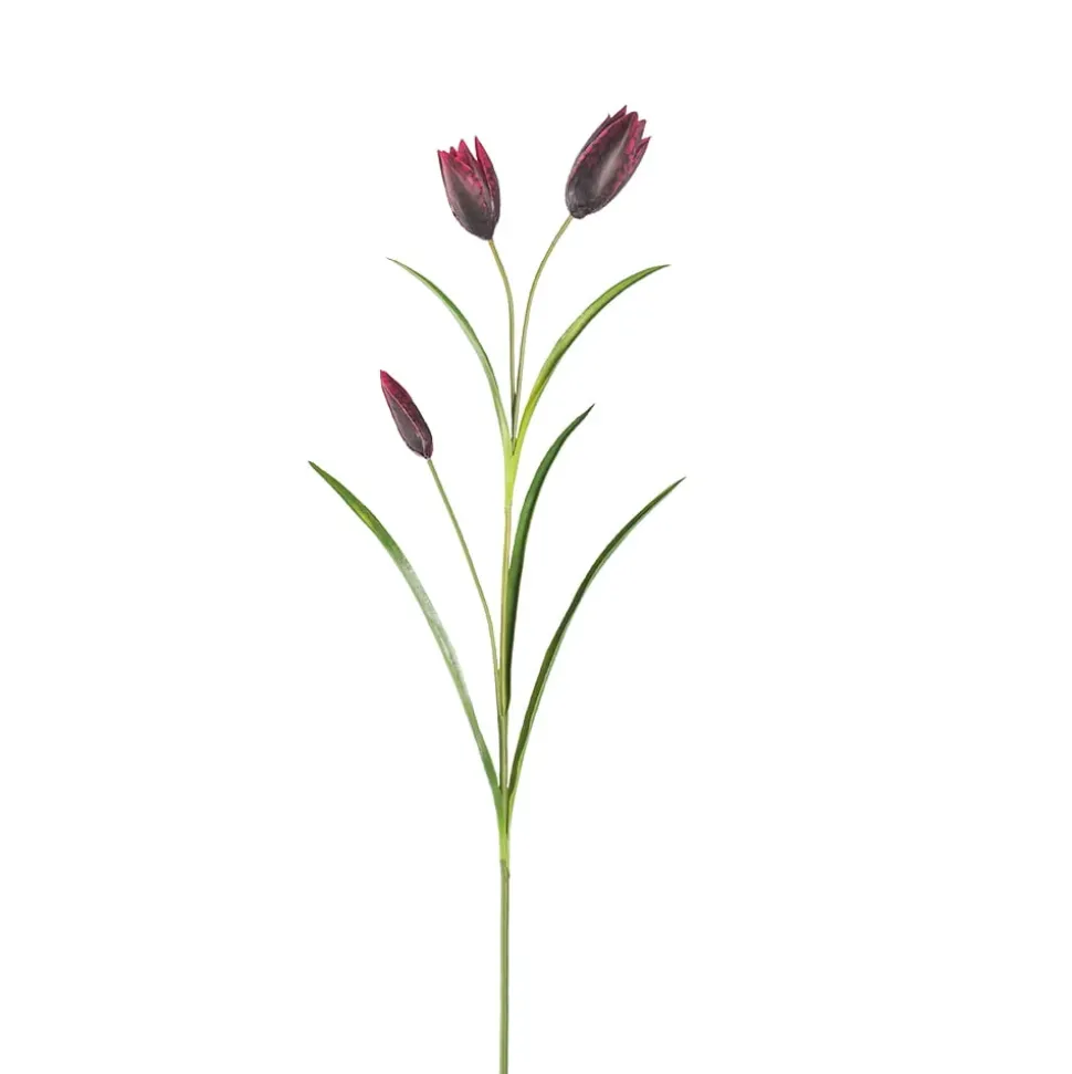 Burgundy fritillary artificial flower, 27″
