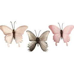 Butterfly ornament with clip, 4″