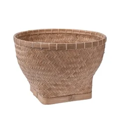 Cache-pot en bambou, 13 x 18″