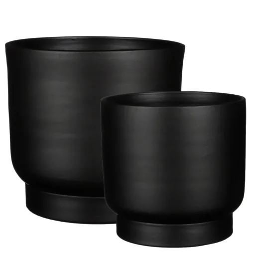 Cache-pot moderne noir