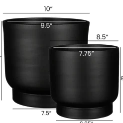 Cache-pot moderne noir