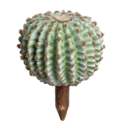 Cactus rond artificiel, 9″