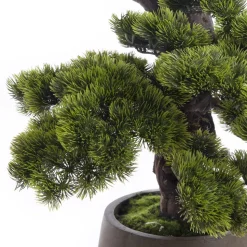 Cascading japanese pine artificial bonsai tree