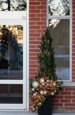 Cèdre artificiel extérieur en pot, 68″