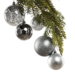 Charcoal mixed Christmas ornaments, 2,5-4″