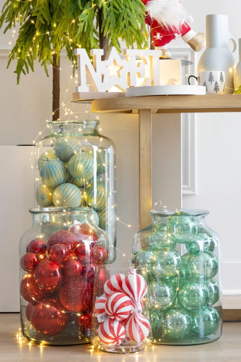 Christmas candy ornament, 3-6″